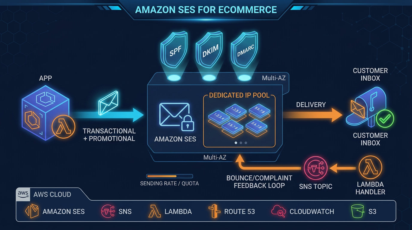 Amazon SES for eCommerce: Scaling Promotional and Transactional Email That Actually Reaches the Inbox
